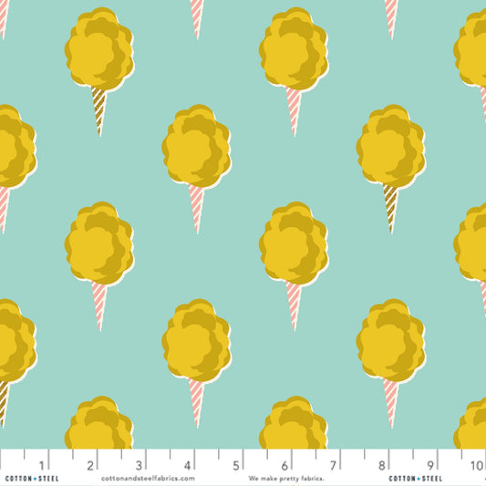 Sugar Rush Sky High METALLIC East Coast by Megan Kampa for Cotton + Steel Fabrics Quilters Cotton MK104 SH3M Fabric Fetish