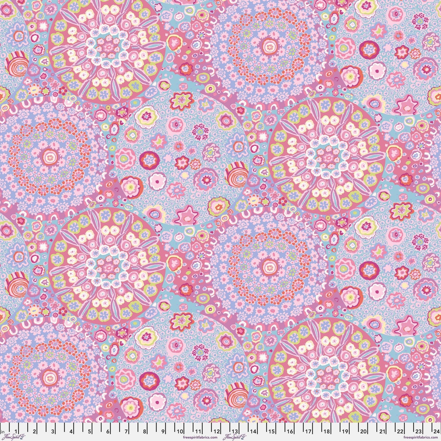 Millefiore Pink GP92 PINKX Kaffe Fassett Classics 100% Quilters Cotton Fabric Fetish