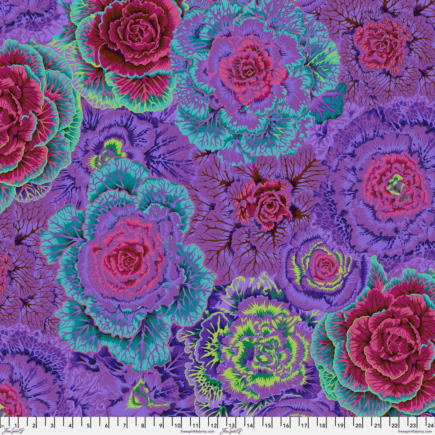 Brassica Purple Philip Jacobs Kaffe Fassett Collective PWPJ051 PURPL 100% Quilters Cotton Fabric Fetish