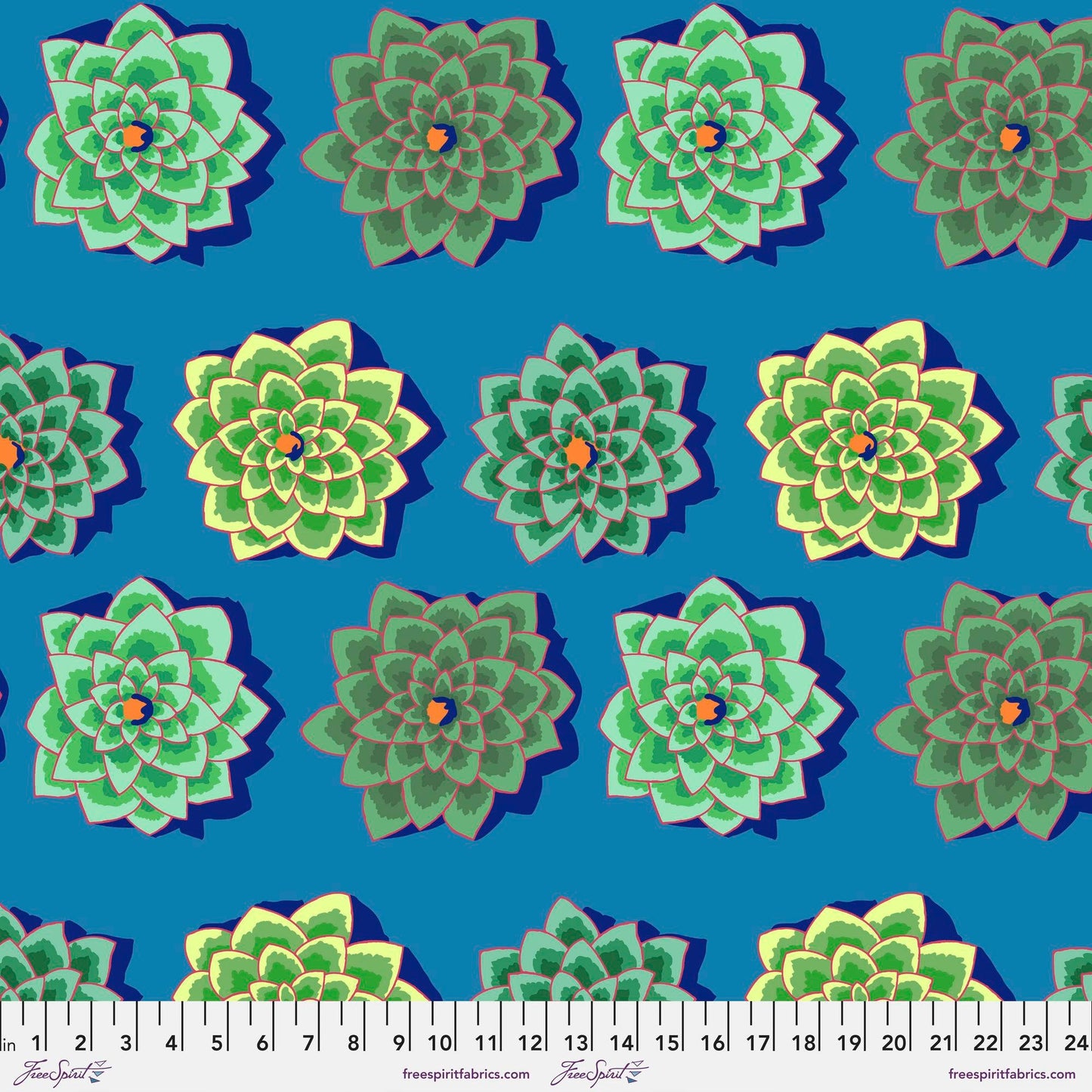 Shadow Flower Teal Kaffe Fassett Classics 100% Quilters Cotton Available in Fat Quarter, Half Yard, Yard PWGP187 TEAL Fabric Fetish