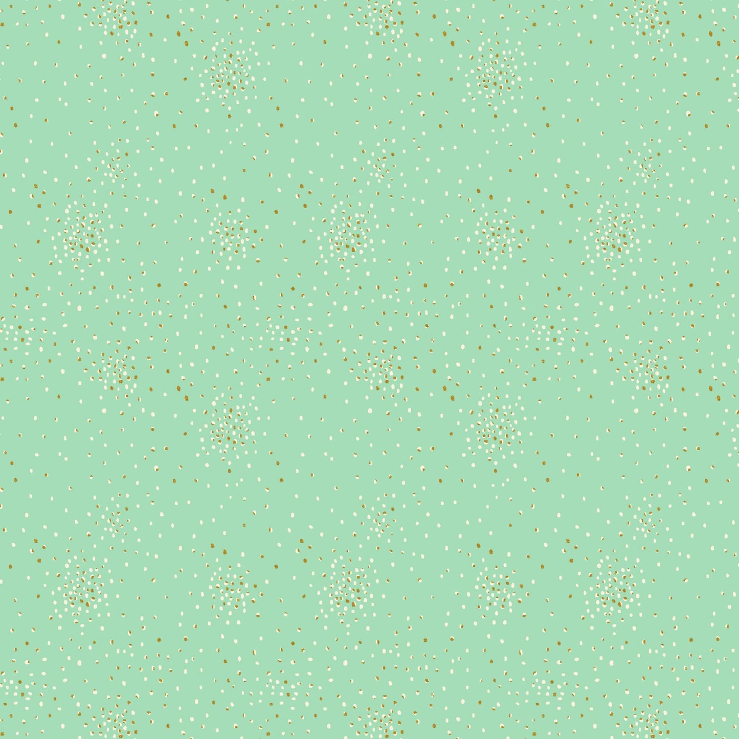 Clusters Ice METALLIC Gold Cotton + Steel Basics Fabric Fetish