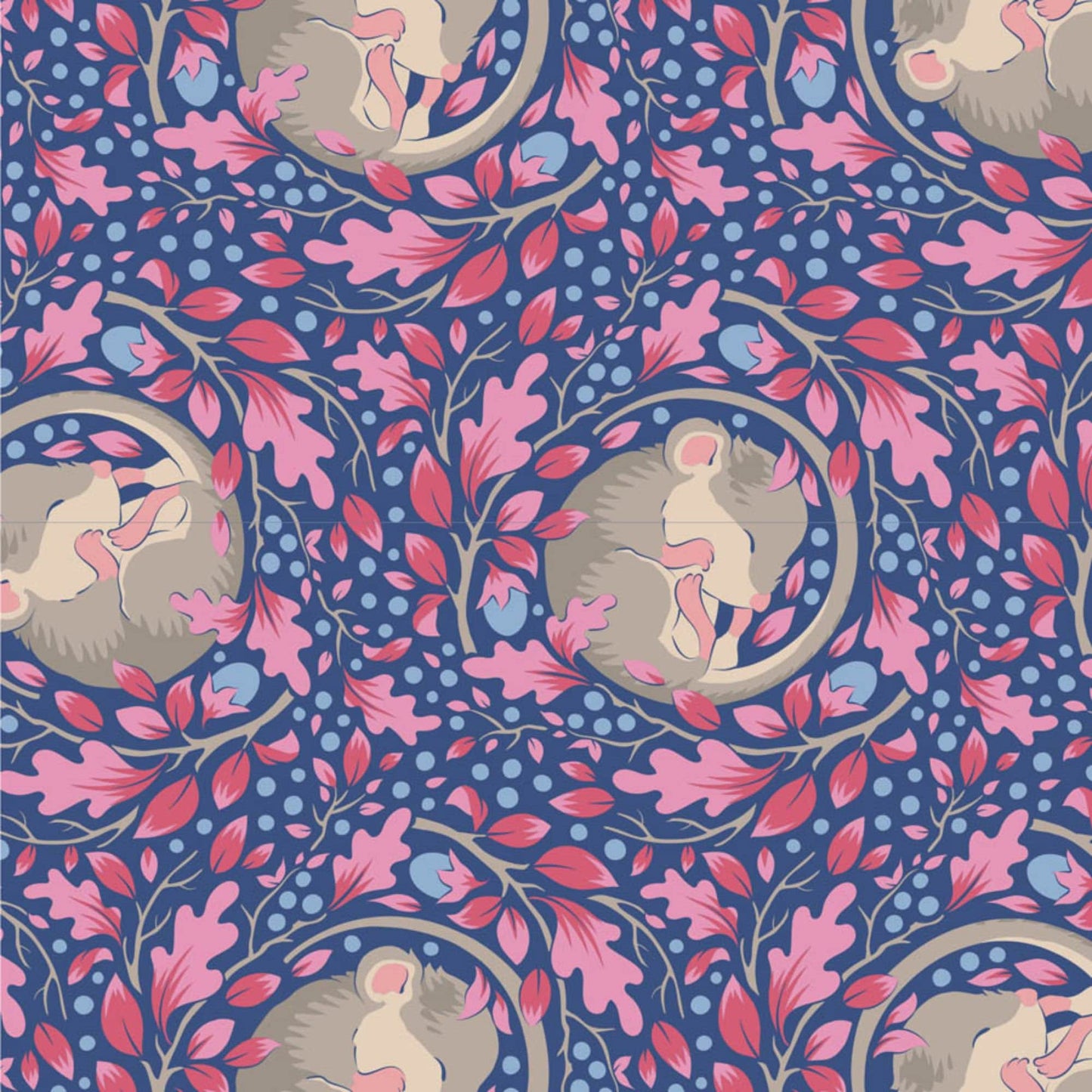 Slumbermouse Denim Hibernation Tilda Fabric Tone Finnanger 100% Quilters Cotton TIL100521 Fabric Fetish