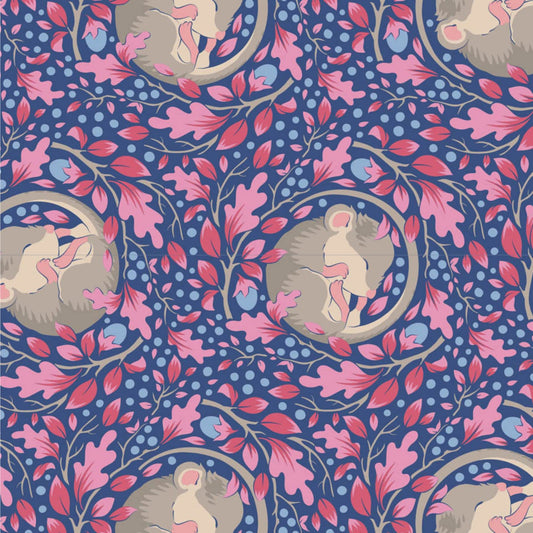 Slumbermouse Denim Hibernation Tilda Fabric Tone Finnanger 100% Quilters Cotton TIL100521 Fabric Fetish