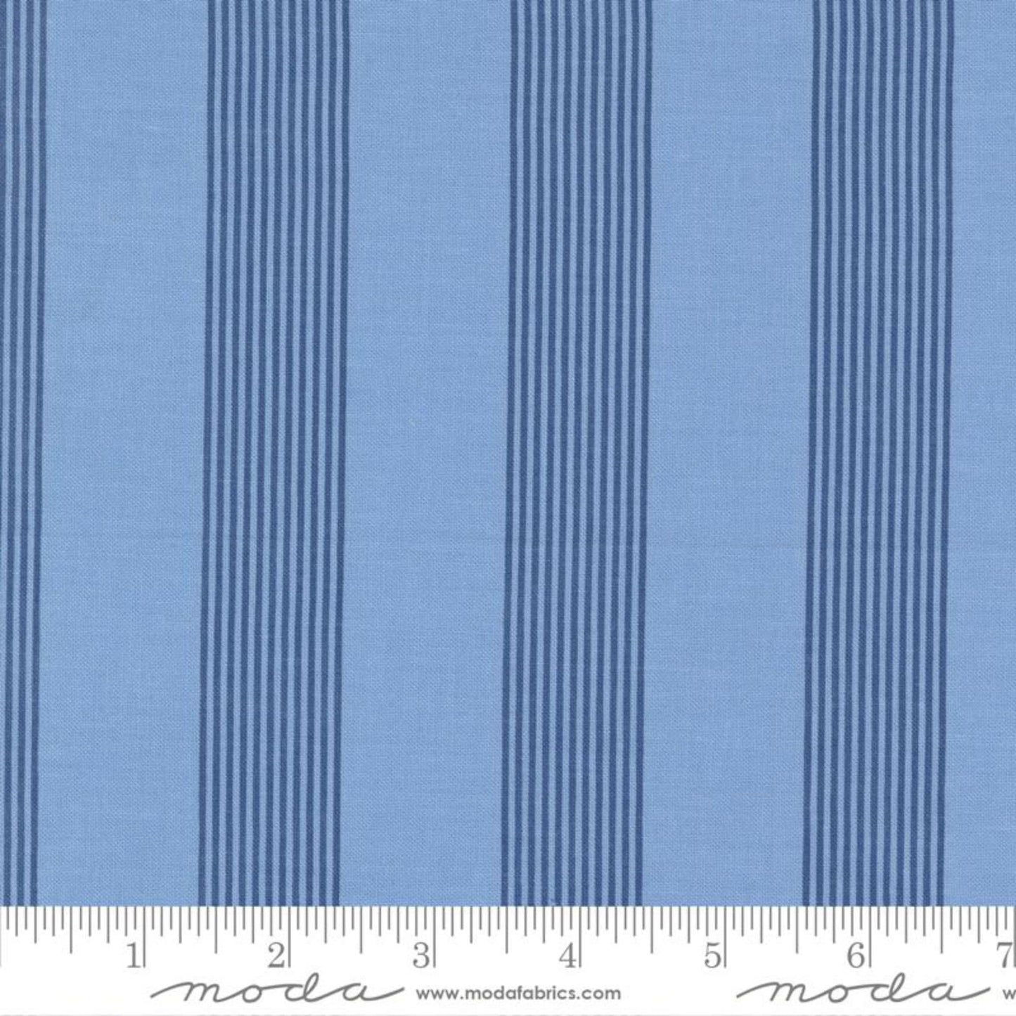 Stripes Light Blue Sunrise Side Minick & Simpson Moda Quilters Cotton 14966 17 Fabric Fetish