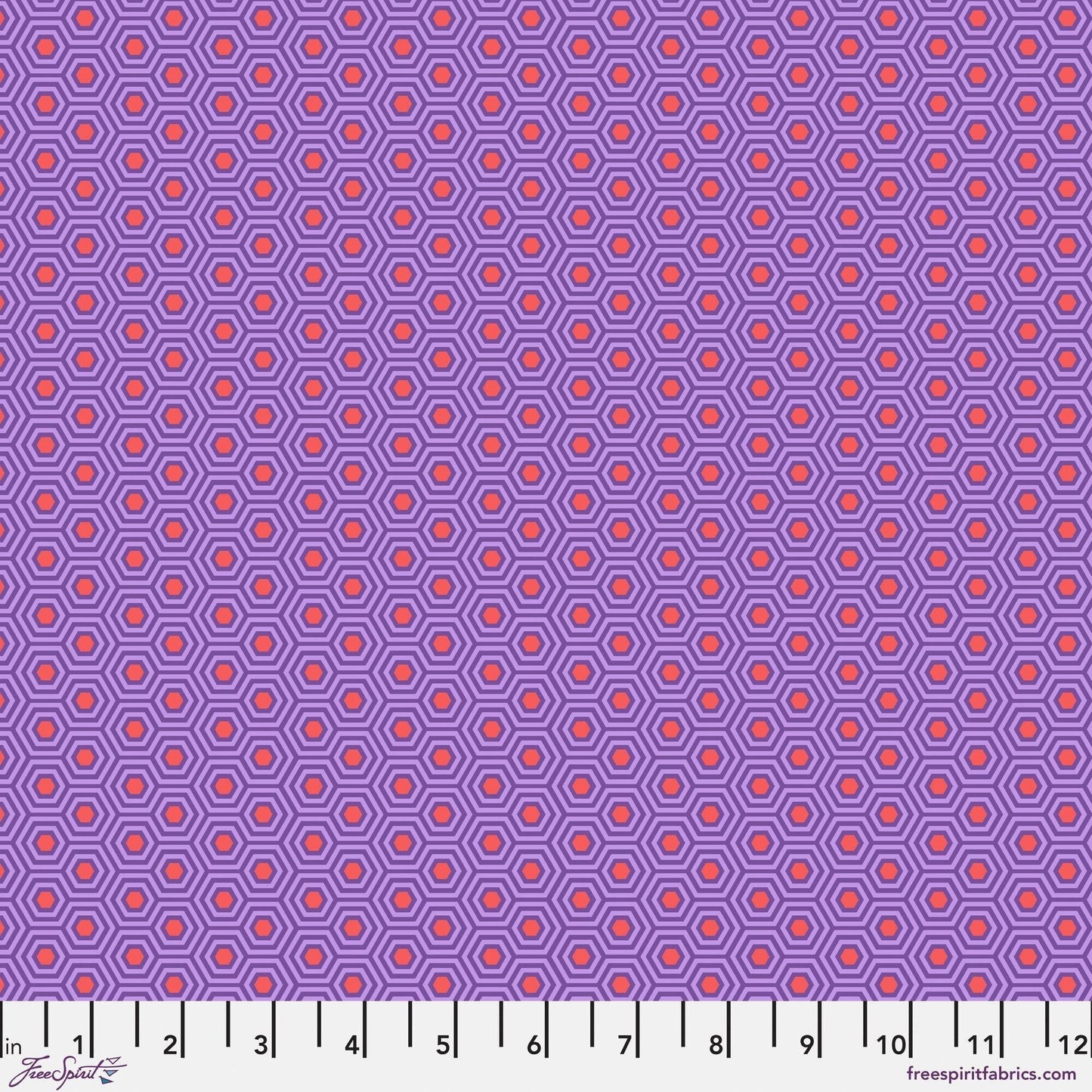 Hexy Fire Fish True Colors Tula Pink 100% Quilters Cotton PWTP150 FIREFISH Fabric Fetish