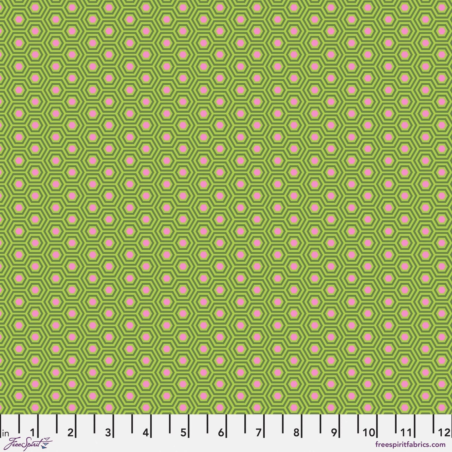 Hexy Juniper True Colors Tula Pink 100% Quilters Cotton PWTP150 JUNIPER Fabric Fetish