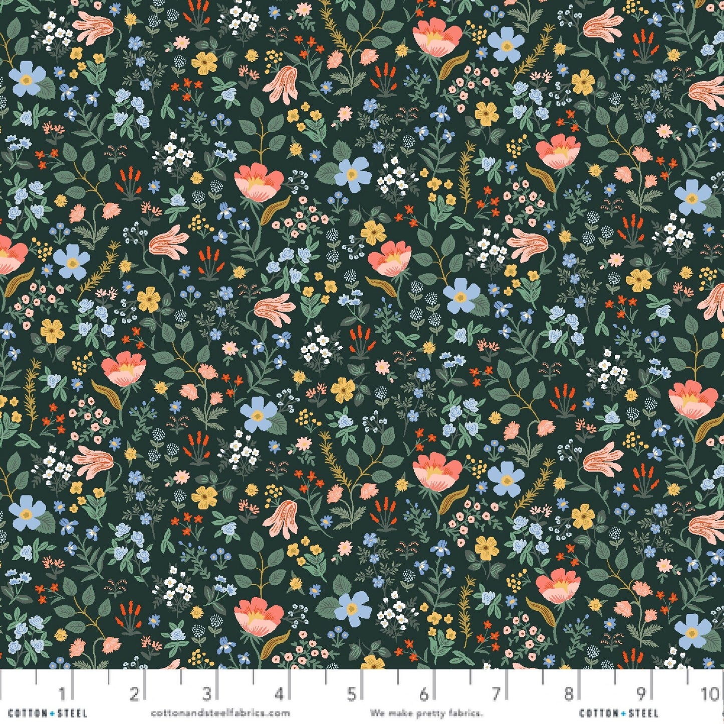 Bramble Fields Hunter Curio Anna Bond Rifle Paper Co Cotton + Steel 100% Quilters Cotton RP1108 HU2 Fabric Fetish