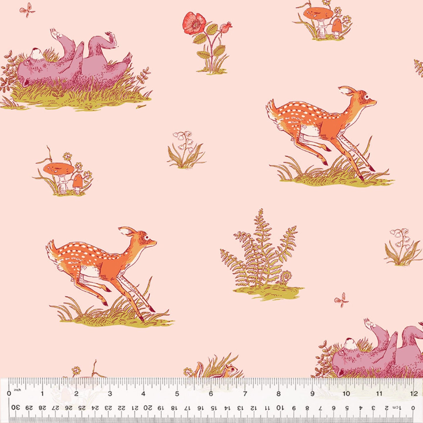 Beargrass Blush Forestburg Heather Ross Windham Fabrics Quilters Cotton 53845 1 Fabric Fetish