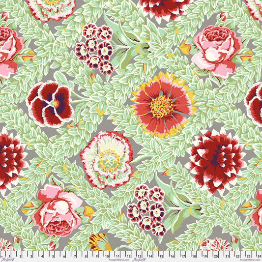 Flower Lattice Leafy Vintage Kaffe Fassett Collective Classics FreeSpirit Fabric PWGP011 LEAFY 100% Quilters Cotton Fabric Fetish