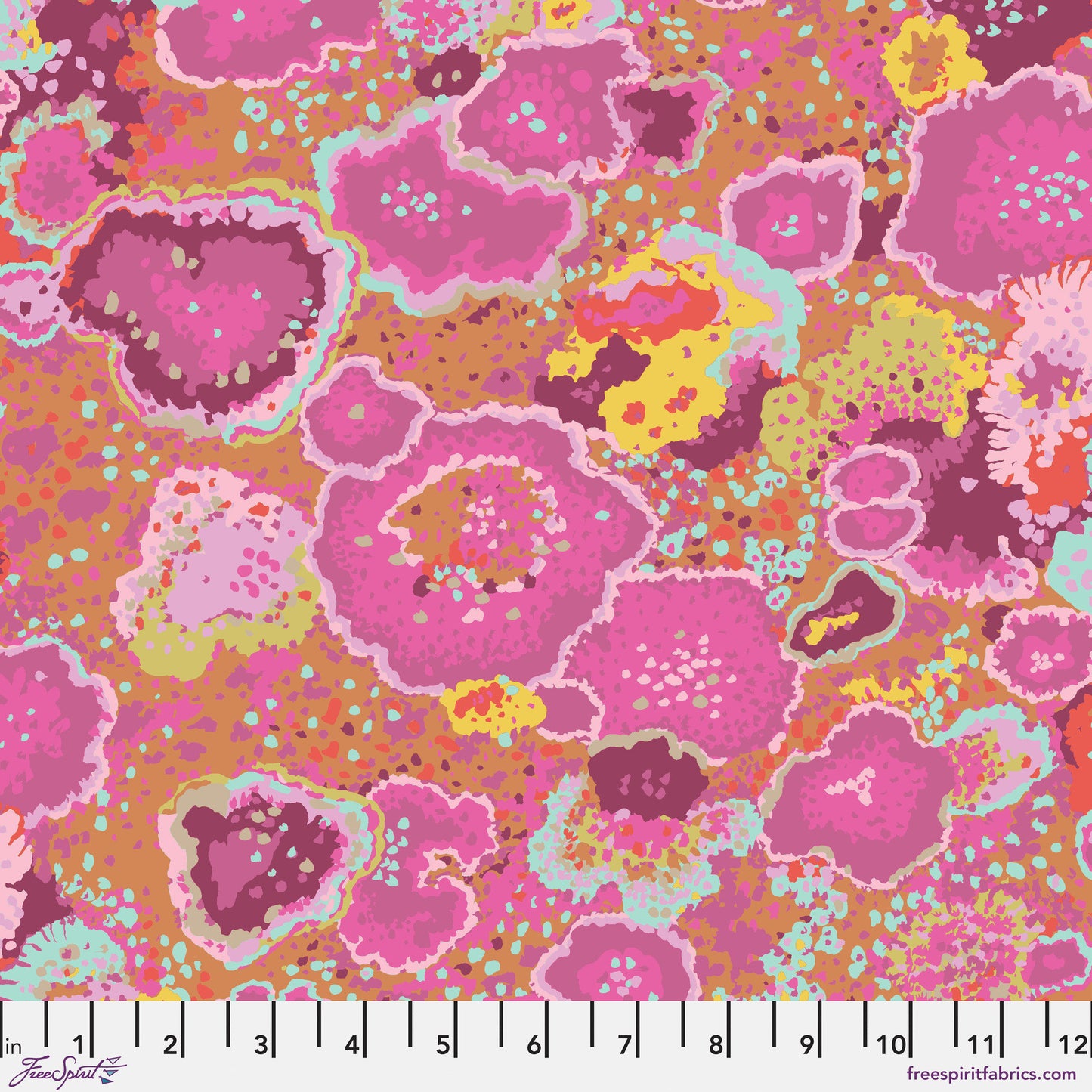 Lichen Lilac Vintage Kaffe Fassett Collective Classics FreeSpirit Fabric PWGP076 LILAC Fabric Fetish