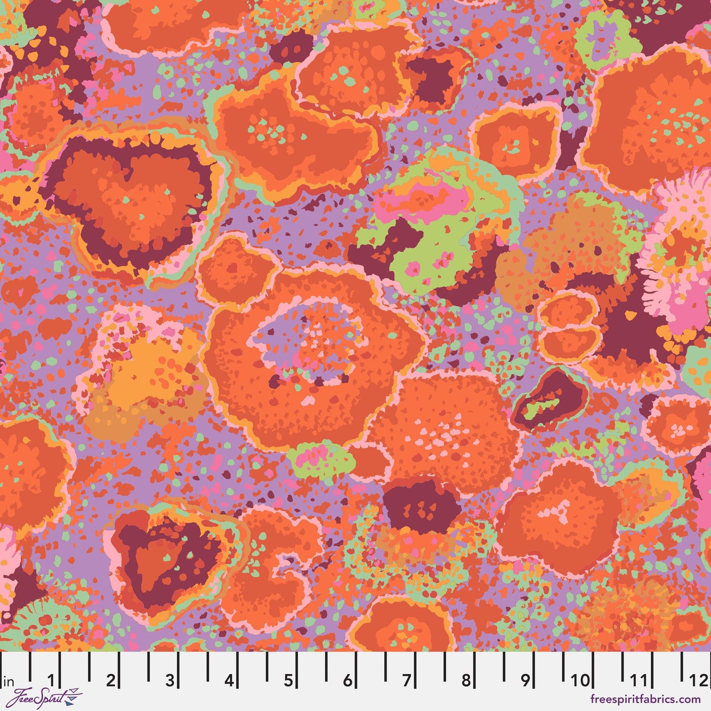 Lichen Rust Vintage Kaffe Fassett Collective Classics FreeSpirit Fabric PWGP076 RUST Fabric Fetish