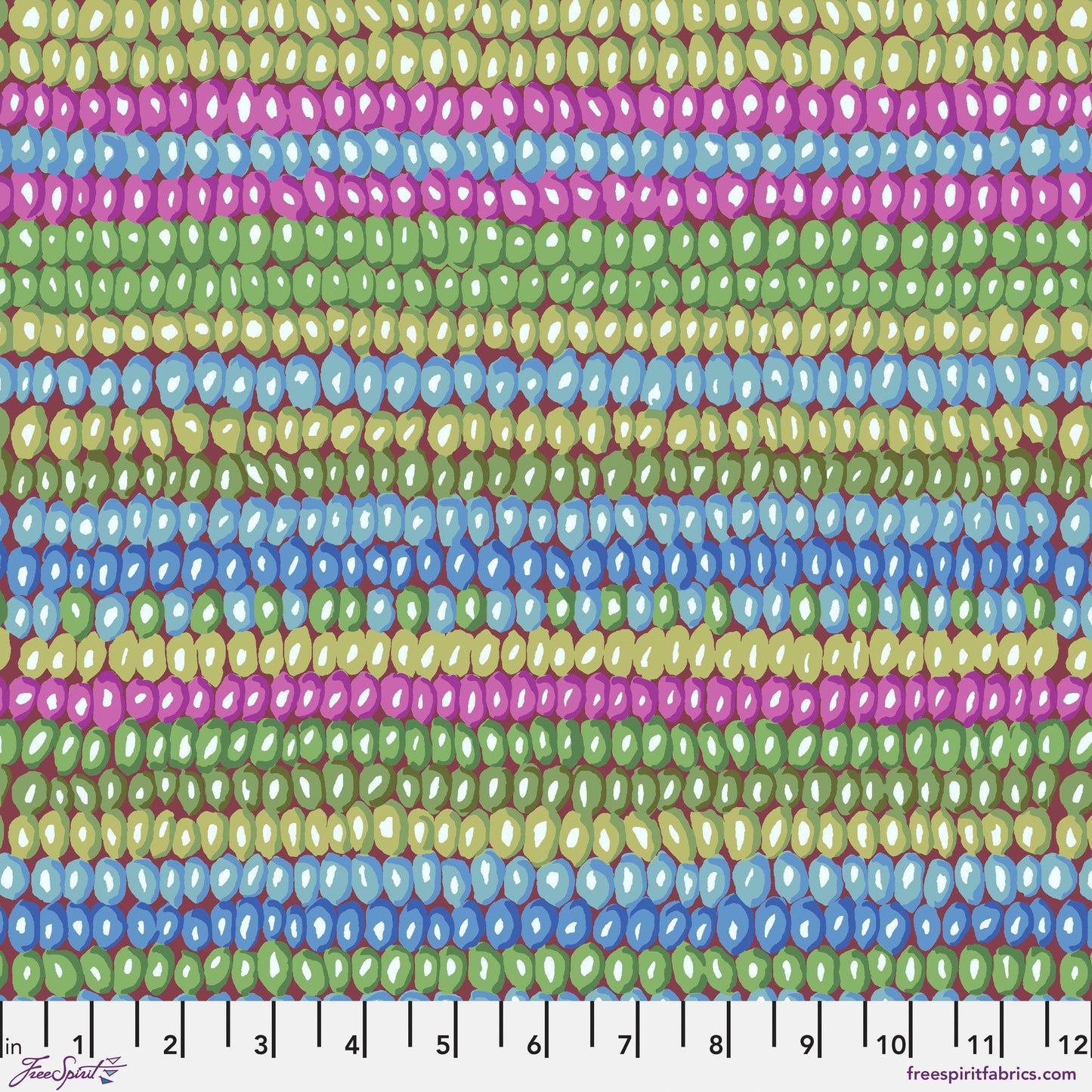 Bead Stripe Moss Vintage Kaffe Fassett Collective Classics FreeSpirit Fabric PWGP050 MOSS Fabric Fetish