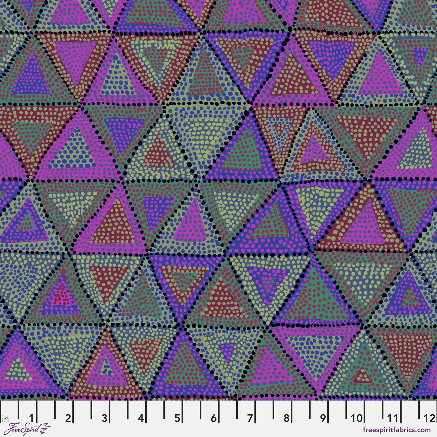 Beaded Tents Dark Vintage Brandon Mably Kaffe Fassett Collective FreeSpirit Fabric PWBM020 DARK Fabric Fetish