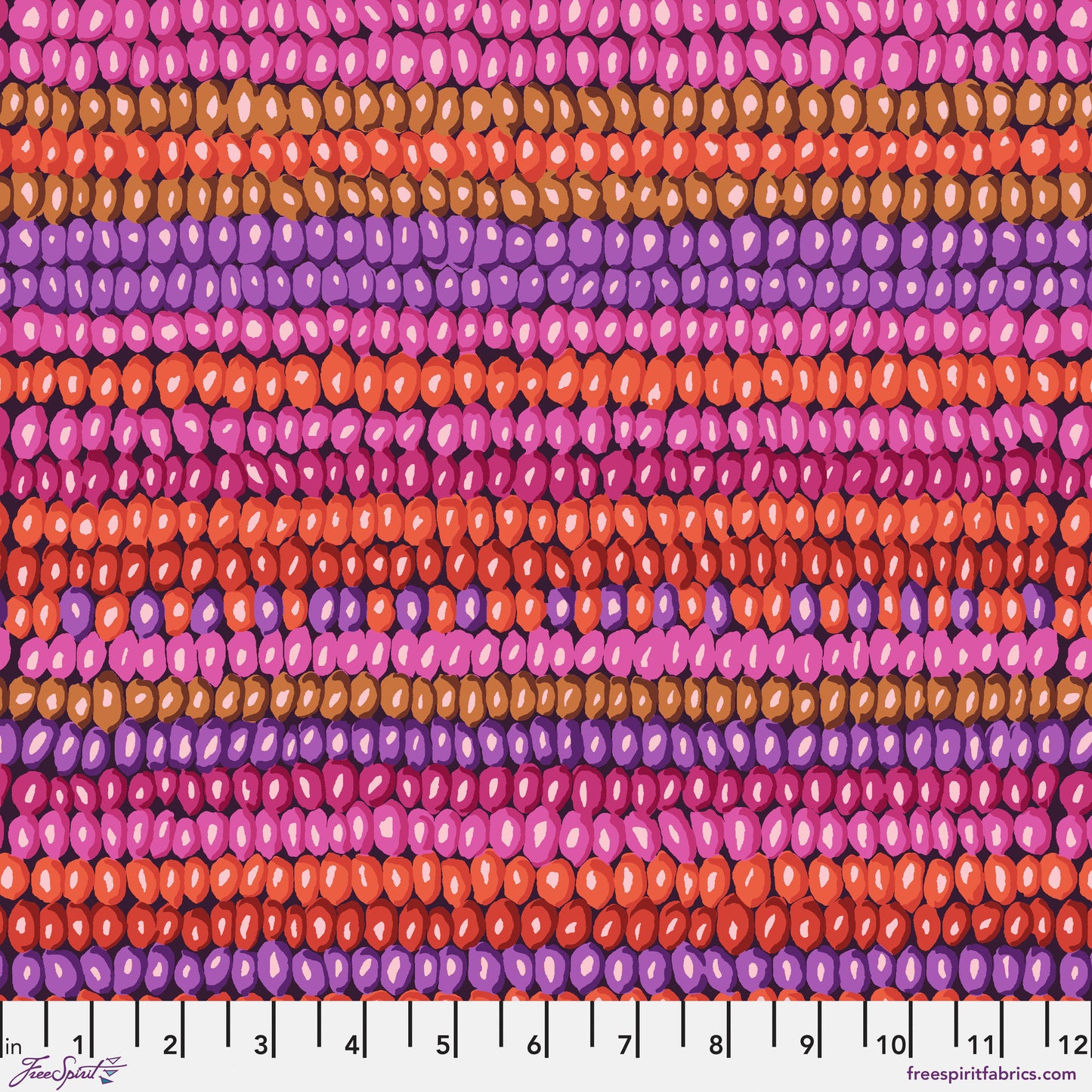 Bead Stripe Magenta Vintage Kaffe Fassett Collective Classics FreeSpirit Fabric PWGP050 MAGENTA Fabric Fetish