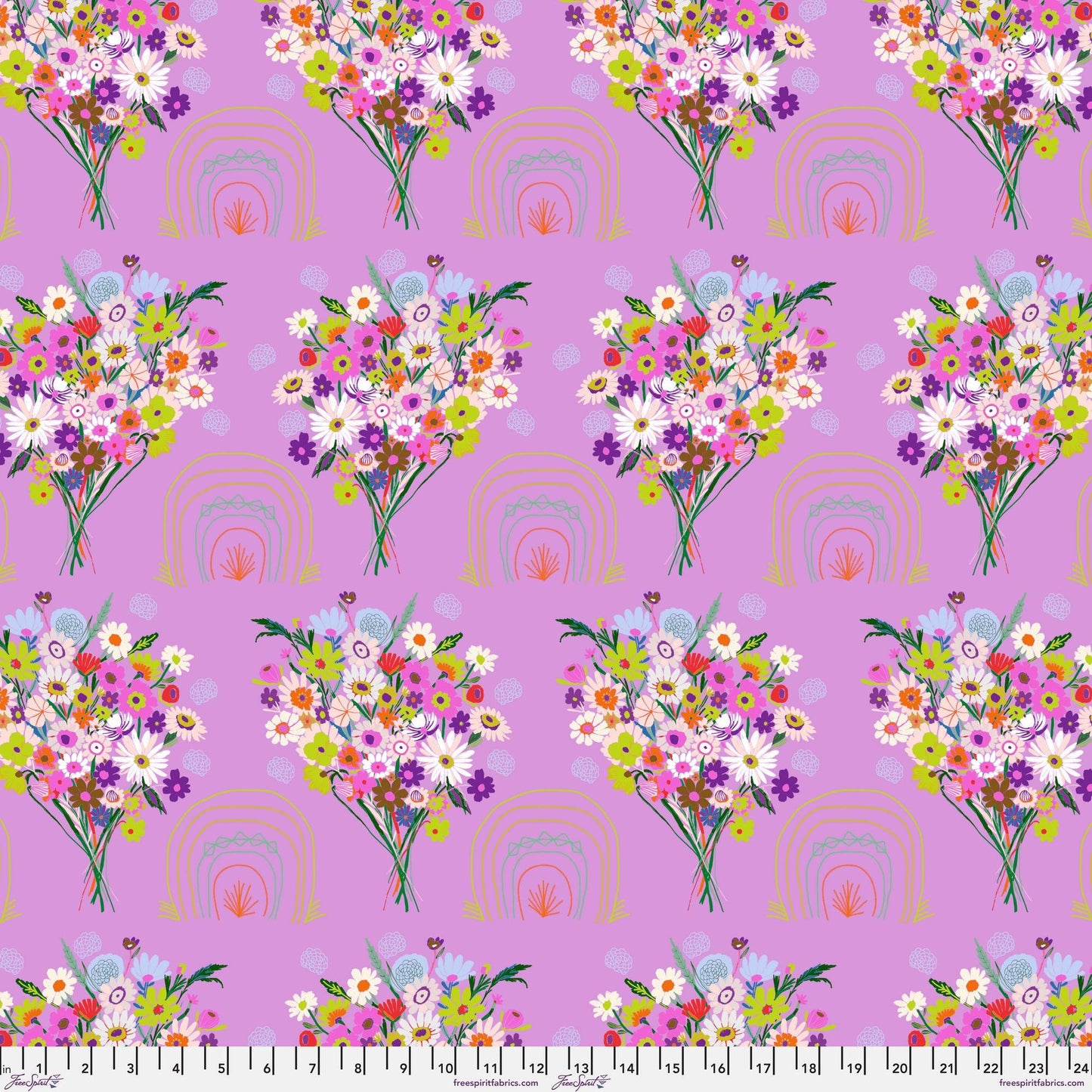 Little Somewhere Plum Harmony Carolyn Gavin for Conservatory Craft Freespirit Fabric Quilters Cotton Fabric Fetish