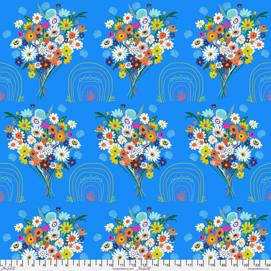 Somewhere Bluebird Harmony Carolyn Gavin for Conservatory Craft Freespirit Fabric Quilters Cotton Fabric Fetish