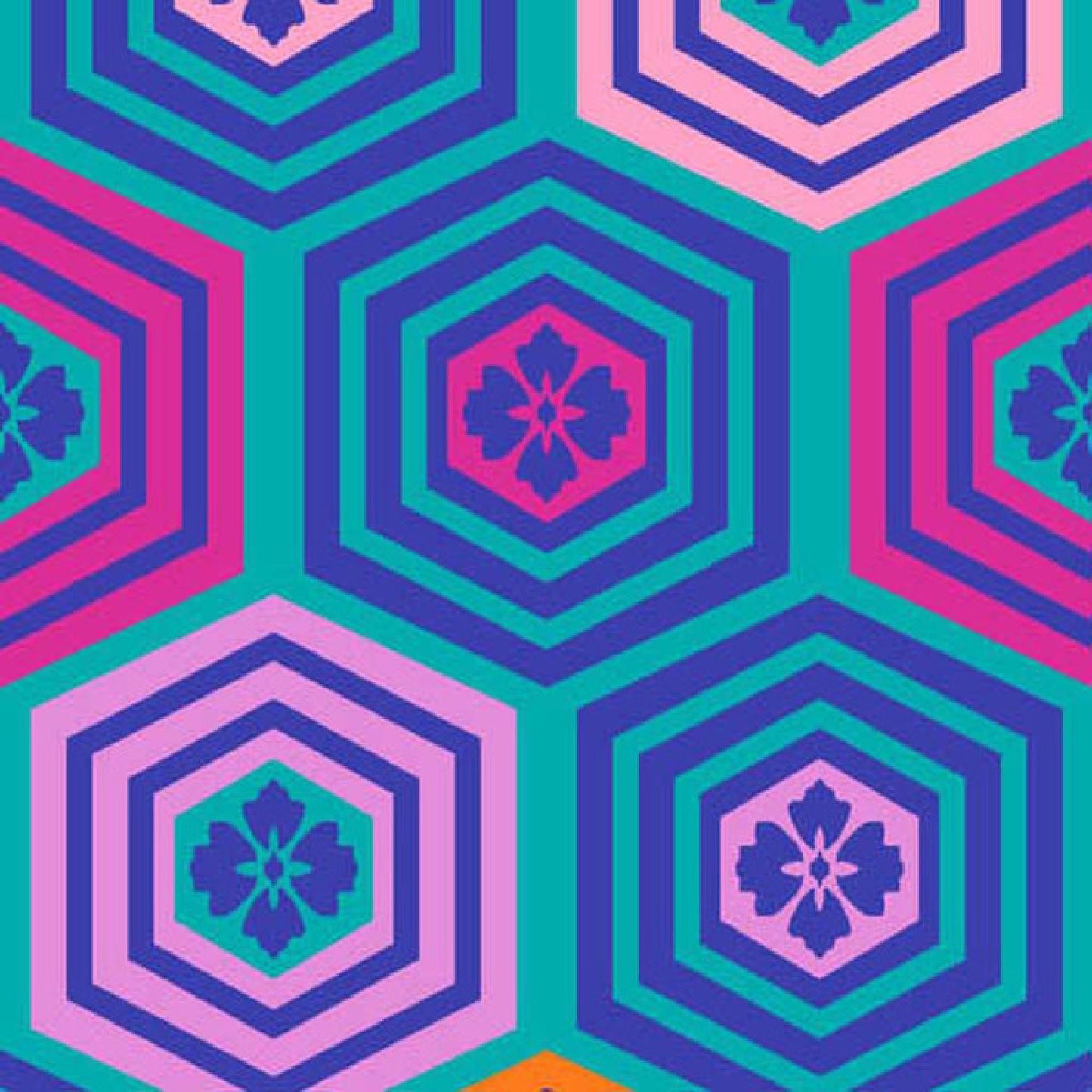 Kristen Blue Lovely Day Jennifer Paganelli 100% Quilters Cotton Fabric Fetish