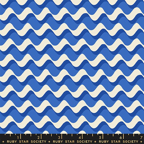 Ripple Royal Blue Water Ruby Star Society Moda 100% Cotton Quilting Fabric Yardage RS5128 12 Fabric Fetish
