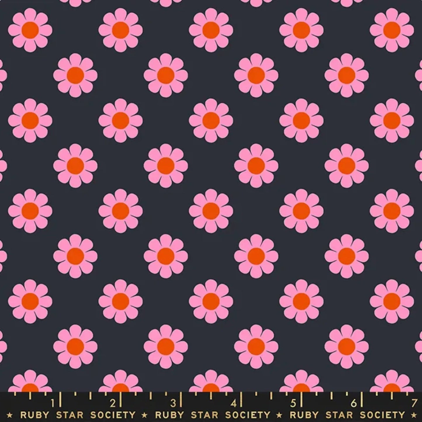 Retro Honey Pie Soft Black Meadow Star Alexia Abegg Ruby Star Society Fabric Moda 100% Quilters Cotton Fabric Fetish