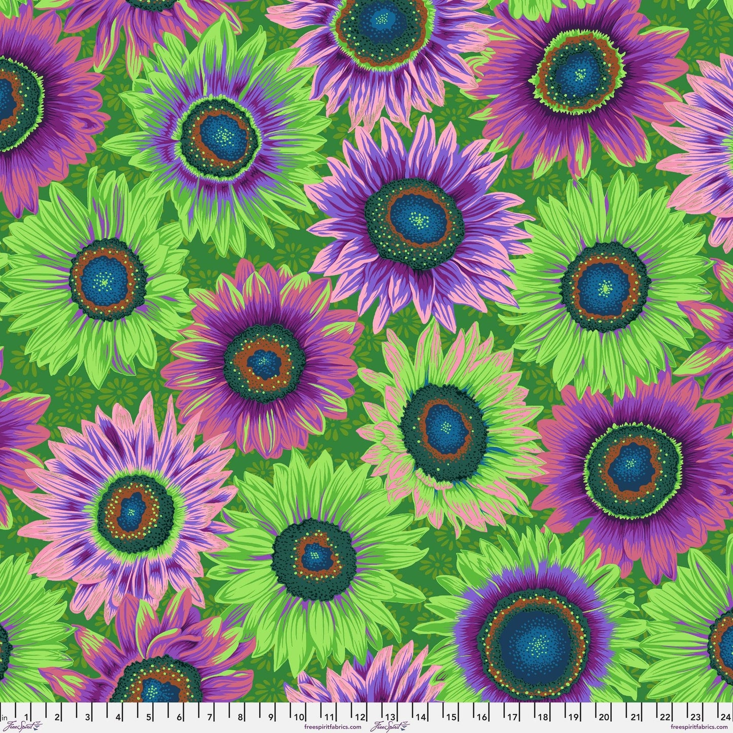 Van Gogh Green Kaffe Fassett PWPJ111 GREEN 100% Quilters Cotton Fabric Fetish