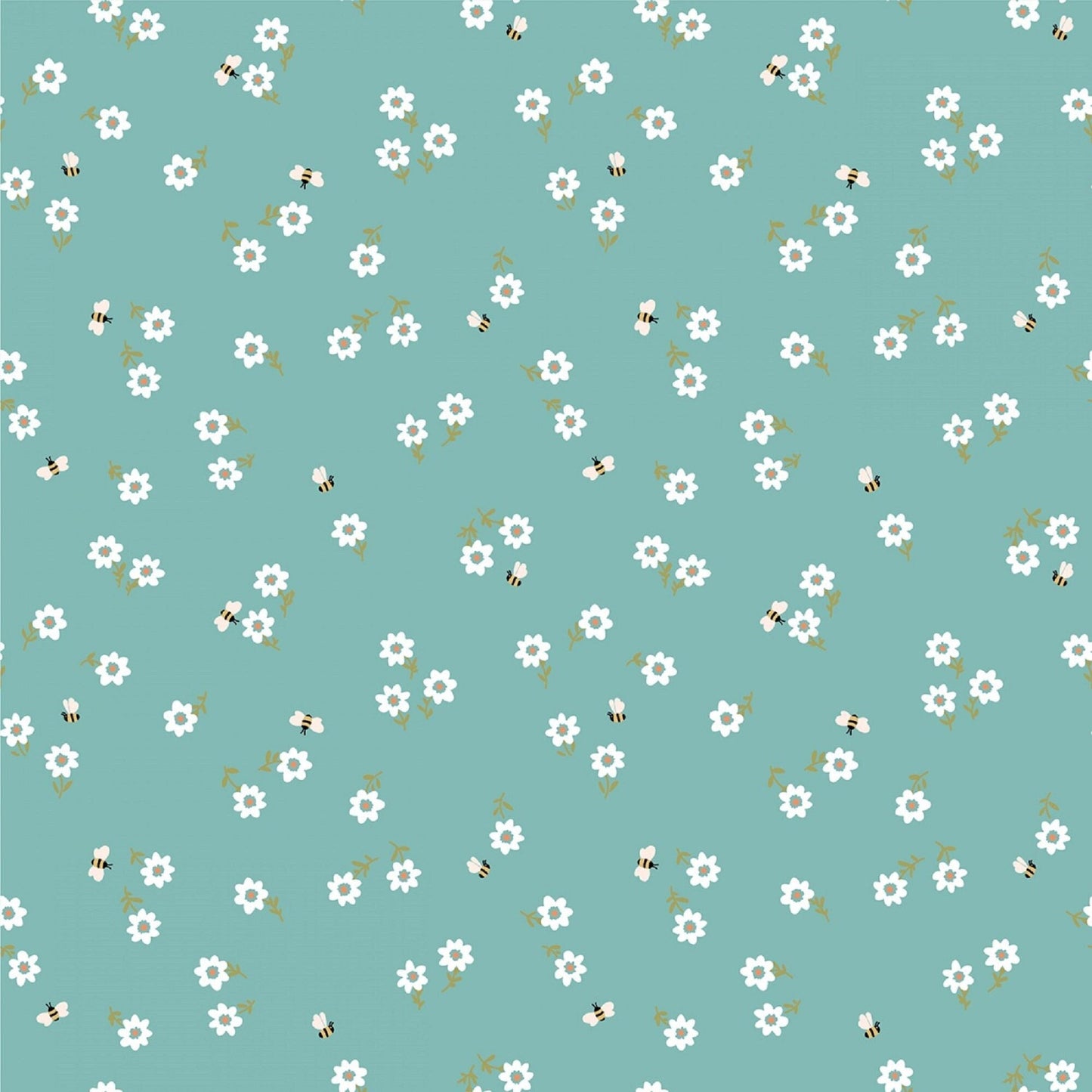 You're Invited Blue Promise Me Michal Marco Poppie Cotton Fabric 100% Quilters Cotton Fabric Fetish