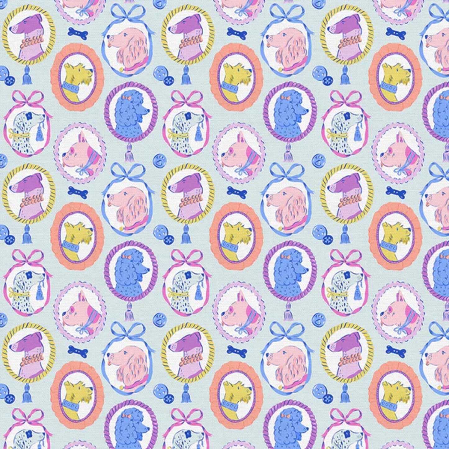 Canine Keepsakes Pampered Pets Krissy Mast Paintbrush Studio Fabric 100% Quilters Cotton 120 24383 Fabric Fetish