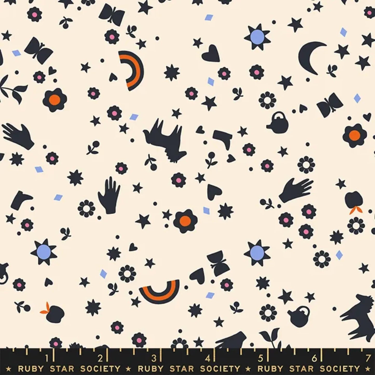 Dreamland Natural Meadow Star Alexia Abegg Ruby Star Society Fabric Moda 100% Quilters Cotton Fabric Fetish
