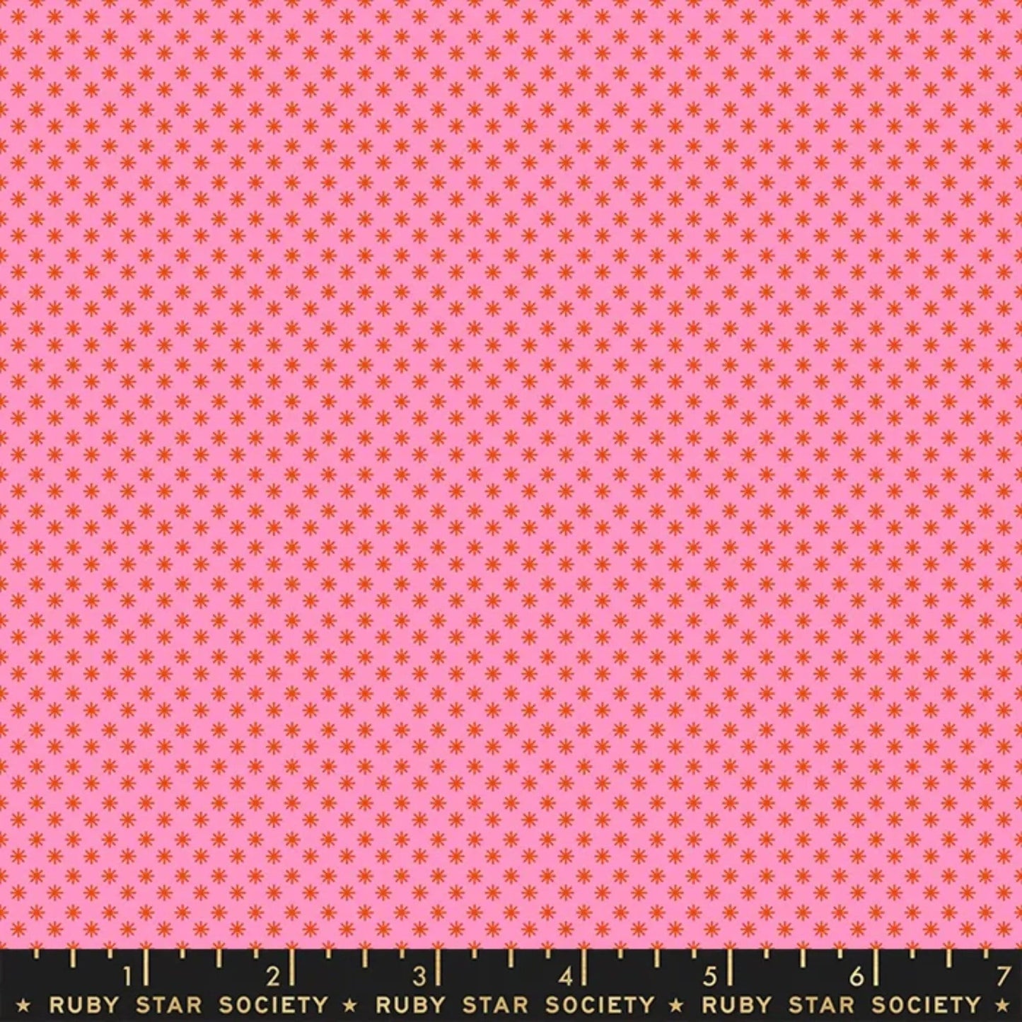 Puff Dots Flamingo Meadow Star Alexia Abegg Ruby Star Society Fabric Moda 100% Quilters Cotton Fabric Fetish