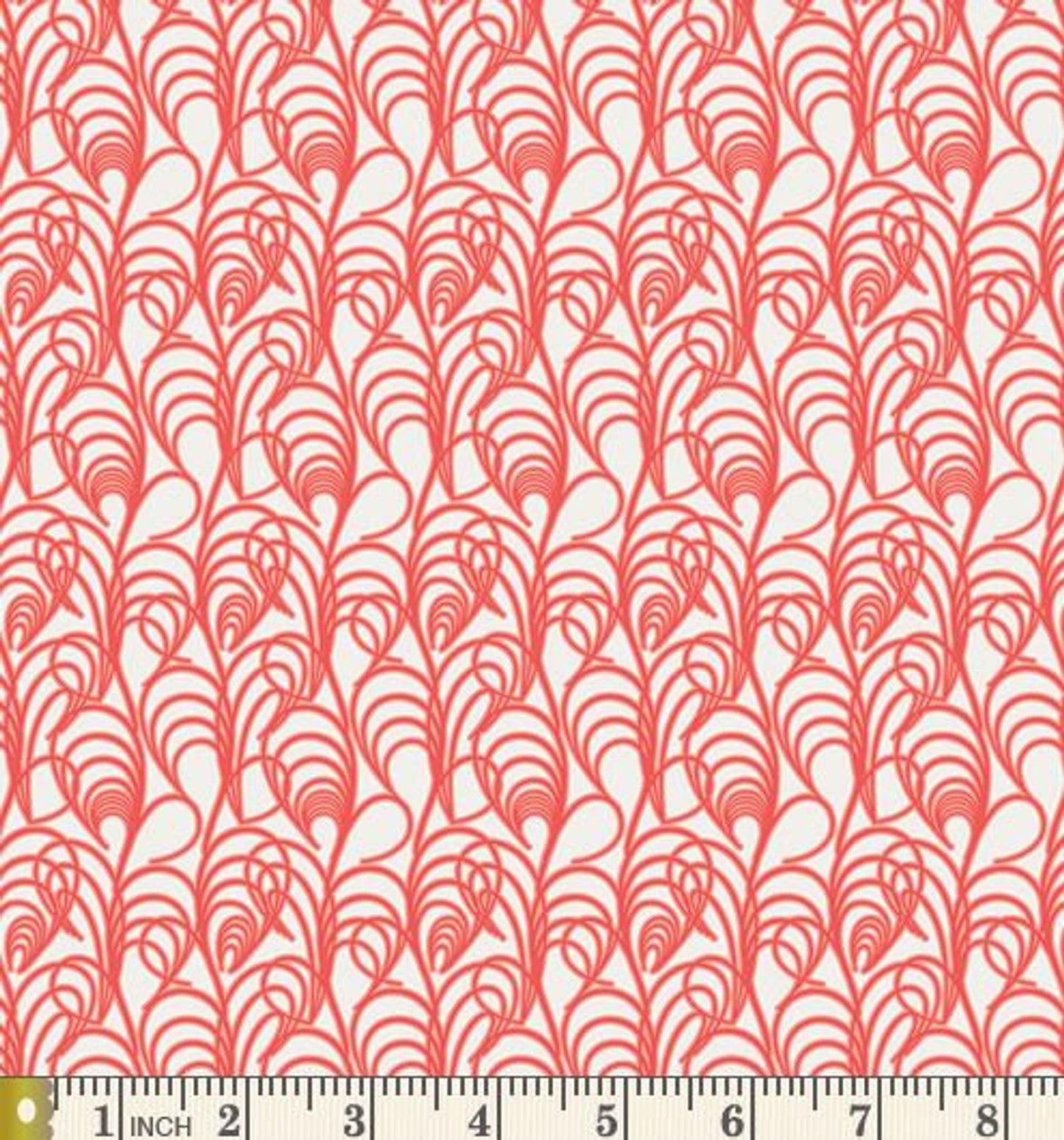 art gallery fabric chic flora interlaced rouge Fabric Fetish