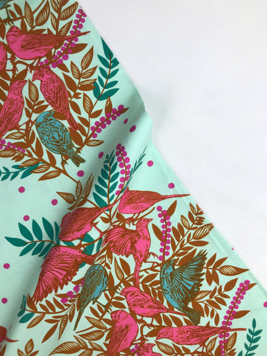 freespirit fabric anna maria horner bright eyes visitation seafoam Fabric Fetish