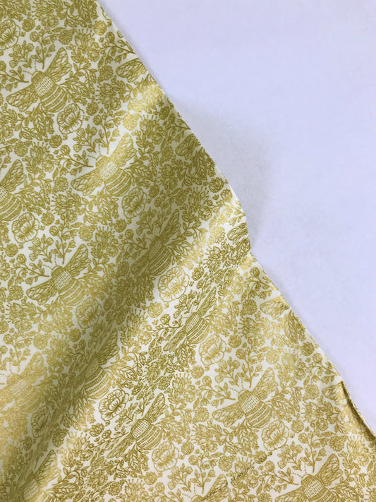 jade mosinski rjr fabrics summer in the cotswolds bees knees high noon metallic Fabric Fetish