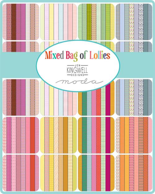 Mixed Bag of Lollies - Half Yard Bundle - Jen Kingwell- Moda