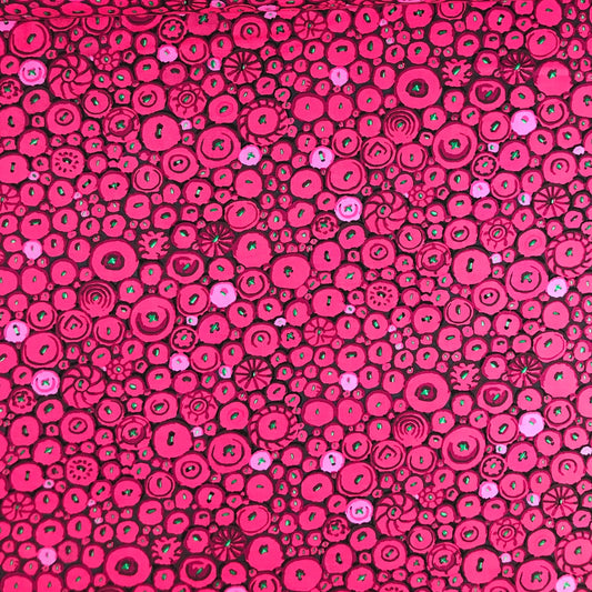 Kaffe Fassett Mosaic Buttons Red Fabric Fetish