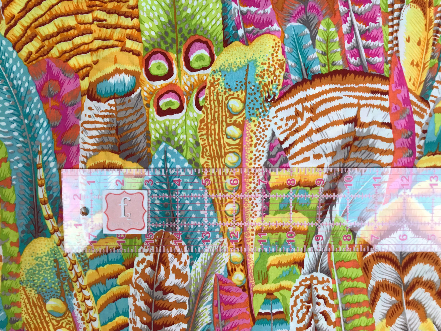Feathers Yellow - Kaffe Fassett Collective Classics Collection - FreeSpirit Fabric - PWPJ055 - 100% Quilters Cotton