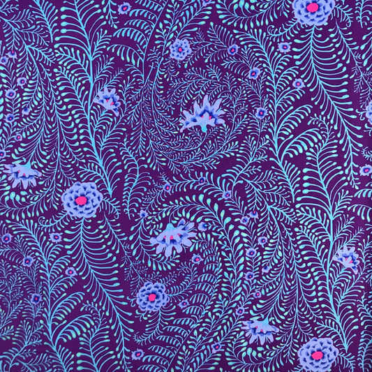 Ferns Purple Kaffe Fassett Fabric Fetish