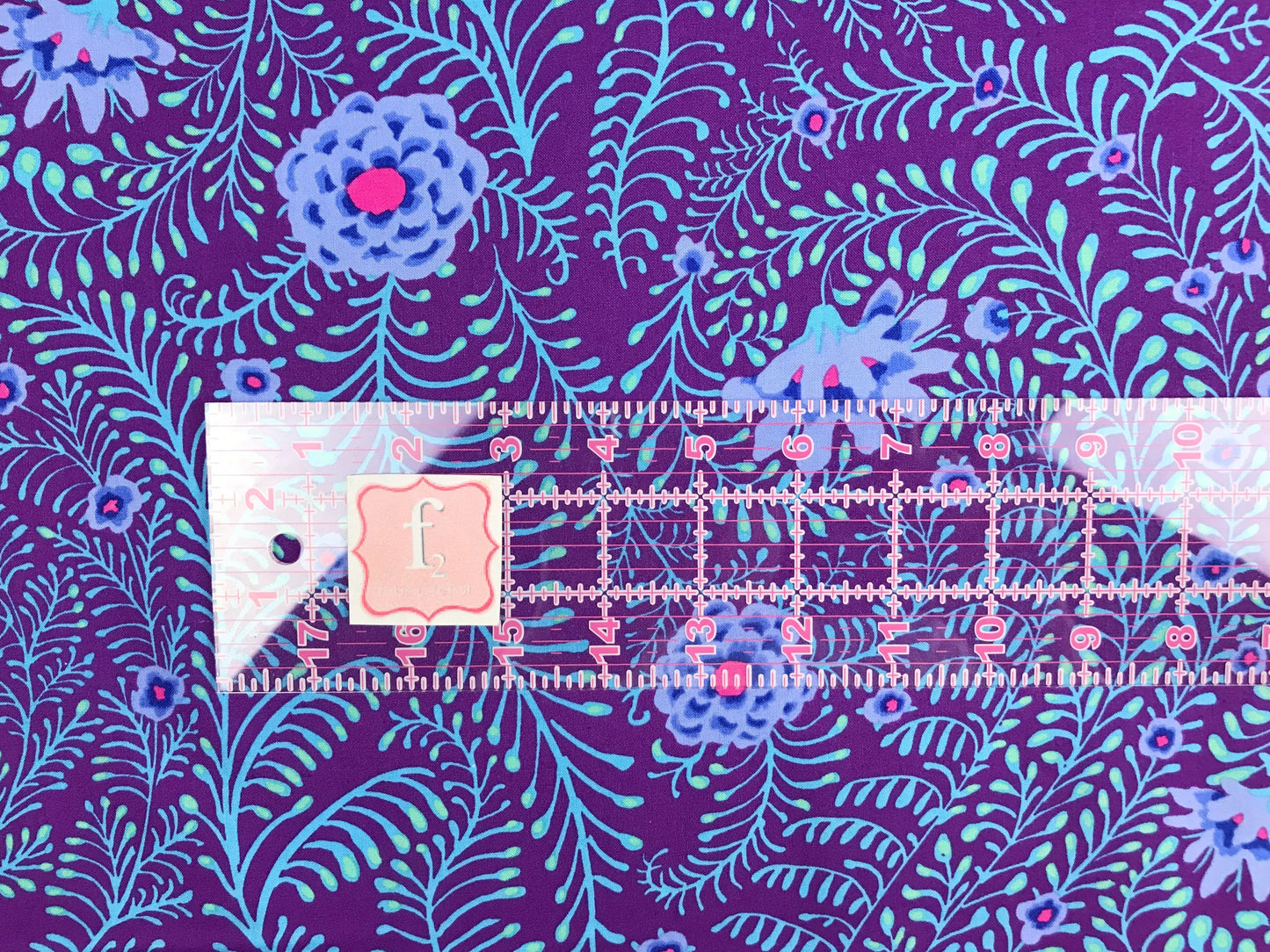 Ferns Purple - Kaffe Fassett Collective - FreeSpirit Fabric - 100% Quilters Cotton