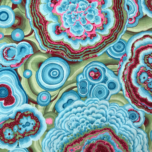 Phillip Jacobs Kaffe Fassett Collective Agate Turquoise Fabric Fetish