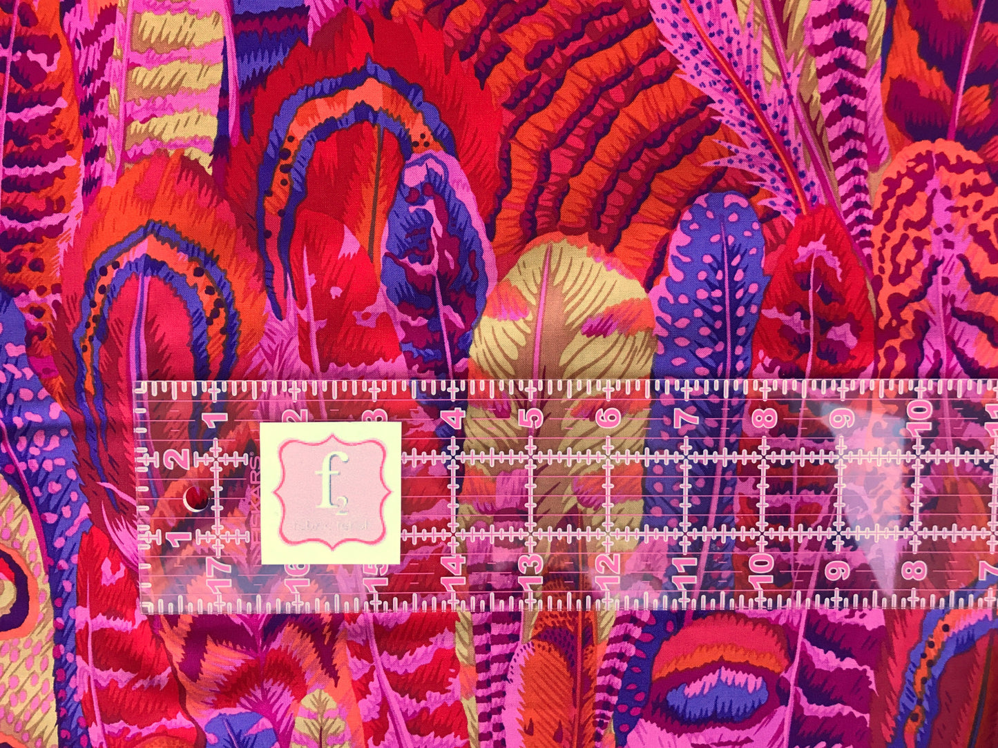 Feathers Red - Kaffe Fassett Collective Classics Collection - FreeSpirit Fabric - PWPJ055 - 100% Quilters Cotton