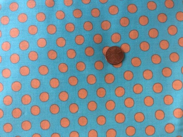 Freespirit - Kaffe Fassett - Spot Turquoise - Quilters Cotton Fabric
