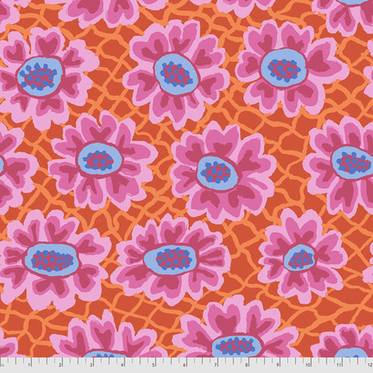 Flower Net Red - August 2022 - Brandon Mably - Kaffe Fassett Collective - 100% Quilters Cotton