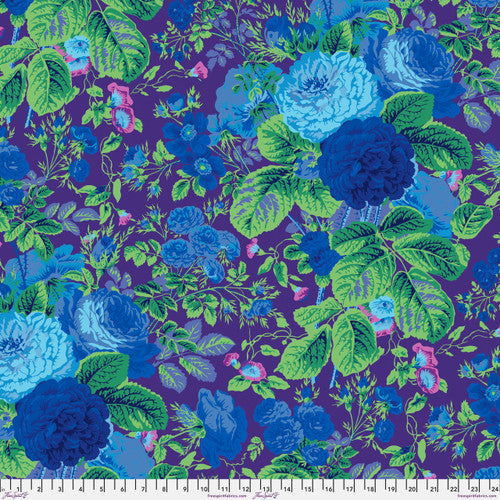 Gradi Floral Purple - Philip Jacobs - Kaffe Fassett - PWPJ053 - 100% Quilters Cotton