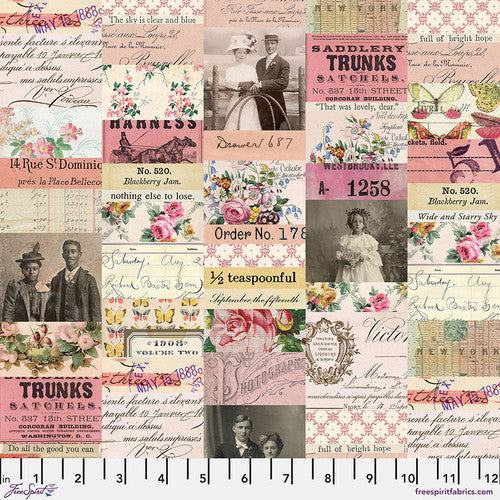 October - Palette PINK -  10pc Fat Quarter or Half Yard Bundles- Eclectic Elements - Tim Holtz - FreeSpirit Fabrics