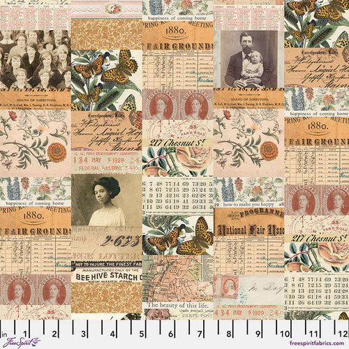 December - Palette ORANGE -  10pc Fat Quarter or Half Yard Bundles- Eclectic Elements - Tim Holtz - FreeSpirit Fabrics