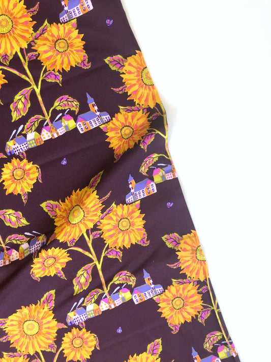 Sunny Village Maize - Souvenir - Nathalie Lete for Anna Maria Horner Conservatory - Freespirit Fabric