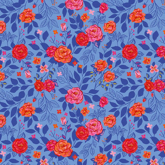 Rose Garden Dia De Muertos Day of the Dead Deborah Curiel Paintbrush Studio Fabric 100% Quilters Cotton Fabric Fetish