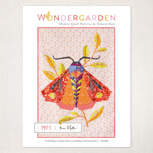 The Moth Quilt Pattern Wondergarden Modern Quilt Patterns by Tamara Kate TKW001 fabric fetish