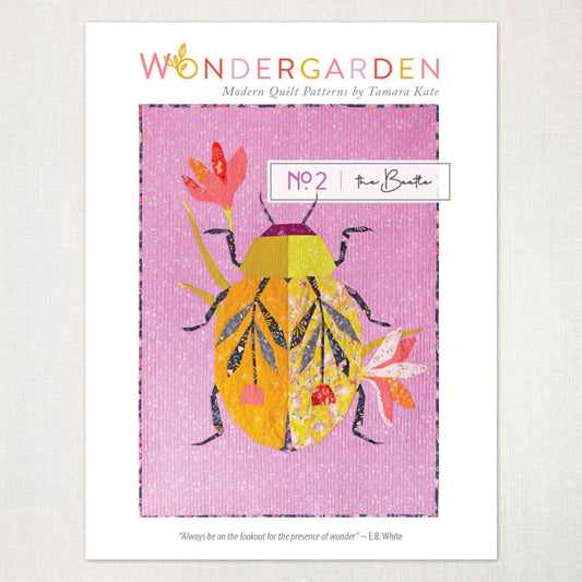 The Beetle Quilt Pattern Wondergarden Modern Quilt Patterns by Tamara Kate TKW002