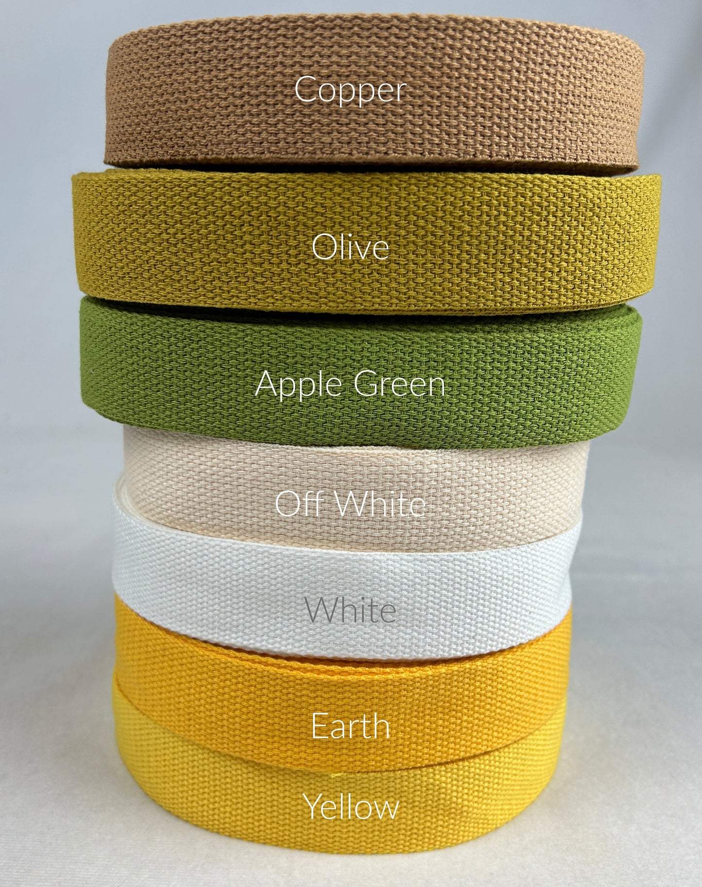 Colored Cotton Webbing 1 1/4 Inch (32mm) Wide 33 colors fabric fetish