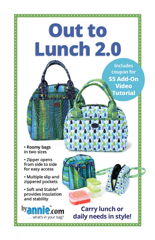 Out to Lunch 2.0 Sewing Pattern - By Annie  - 2 Sizes