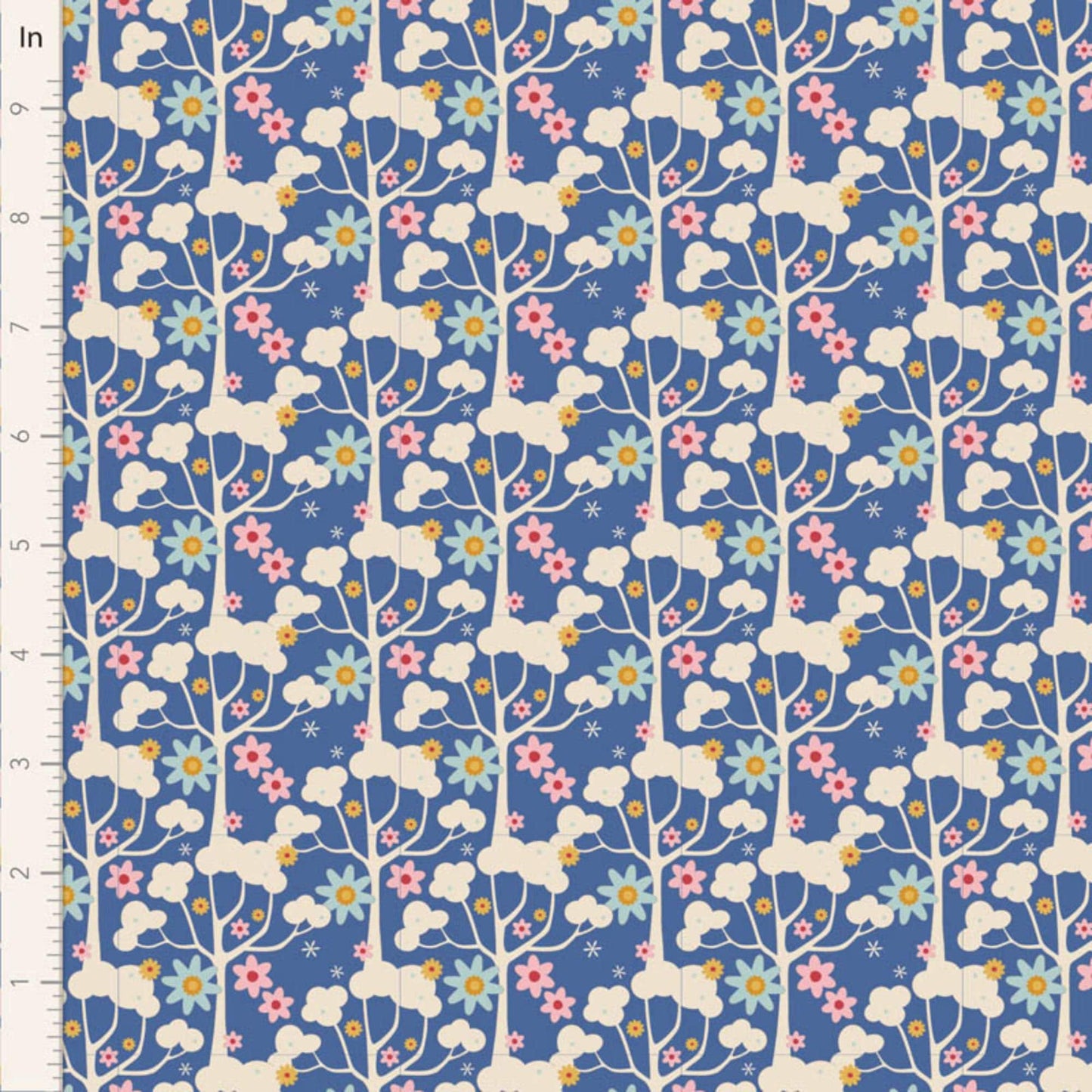 Jubilee 5 Piece Fat Quarter Bundle - Blue - Tilda Fabrics TIL300183